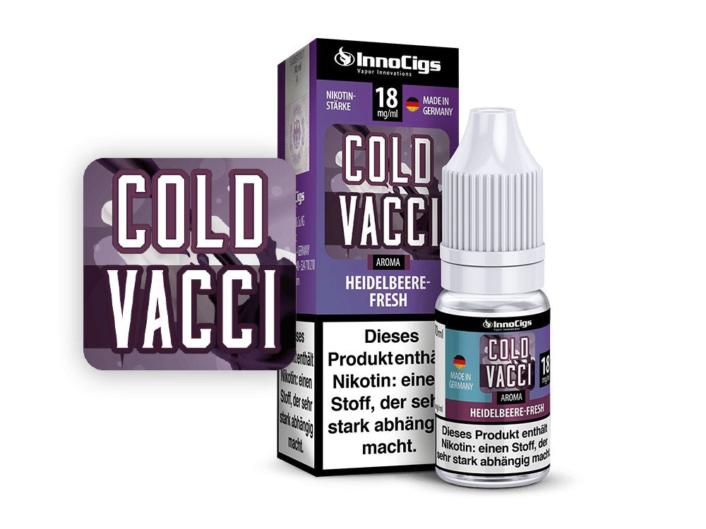 InnoCigs Liquid Cold Vacci Heidelbeere-Fresh – Eisige Blaubeere mit Frischekick