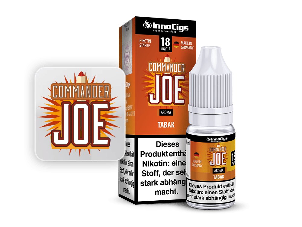 InnoCigs Liquid Commander Joe Tabak – Würzig, Herb & Authentisch