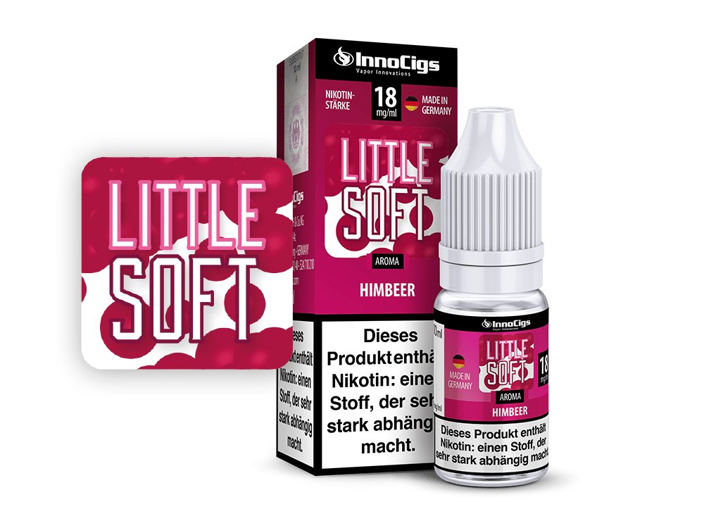 InnoCigs Liquid – Little Soft Himbeer für intensiven Himbeergeschmack