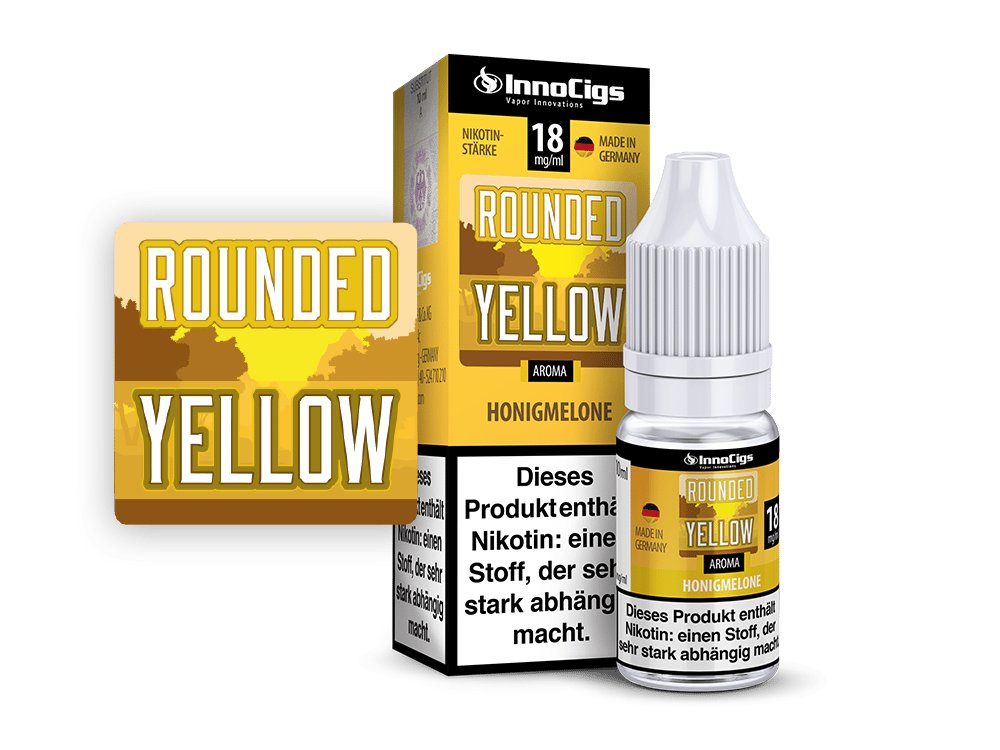 InnoCigs Liquid – Rounded Yellow Honigmelonen für fruchtig-süßen Genuss