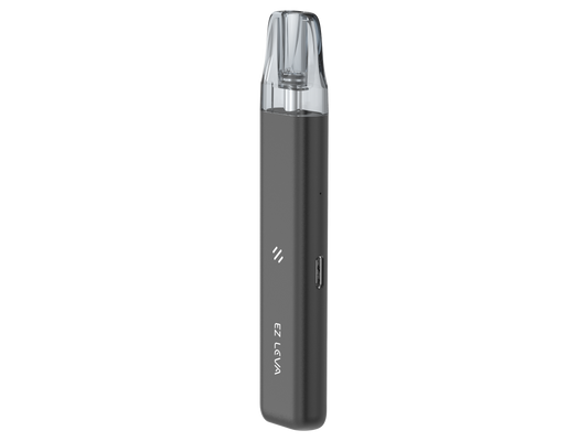 EZ LEVA E-Zigaretten Pod Kit aus Aluminium in schlankem Design mit 2,5ml Pod und USB-C Anschluss