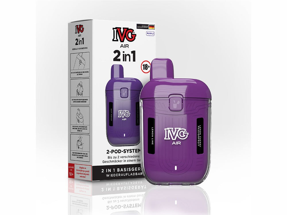 IVG - AIR 2in1 Akku 780 mAh für vorbefüllte Pods – Dual-Pod Nutzung & USB-C