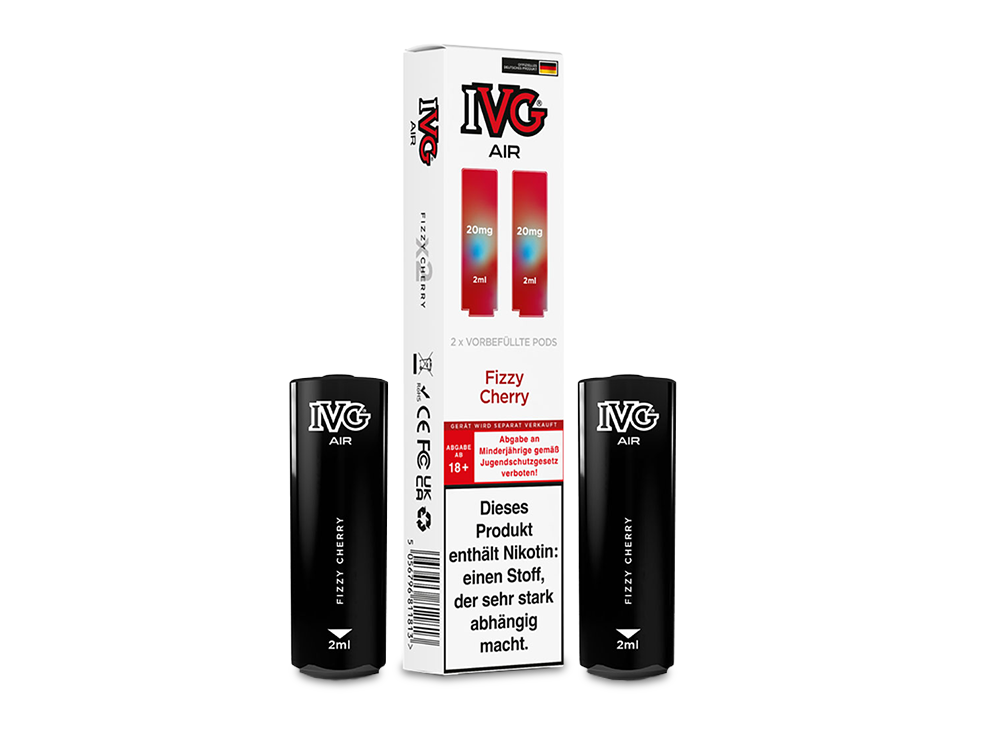 IVG AIR Pods – 2 ml Nikotinsalz Cartridges für AIR 2in1 Akku