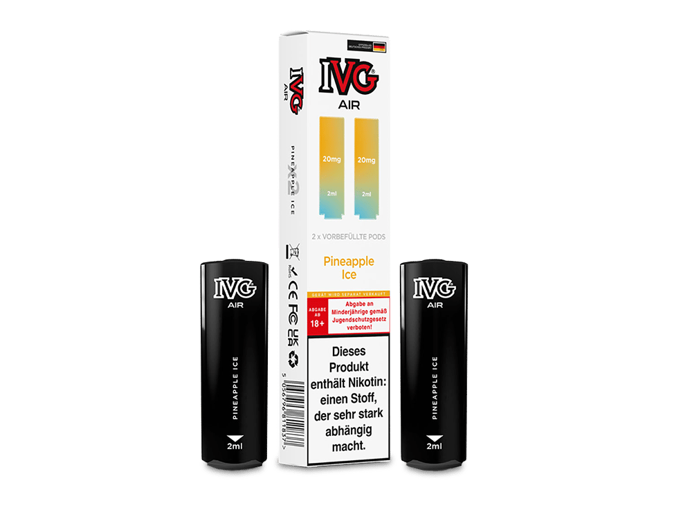 IVG AIR Pods – 2 ml Nikotinsalz Cartridges für AIR 2in1 Akku