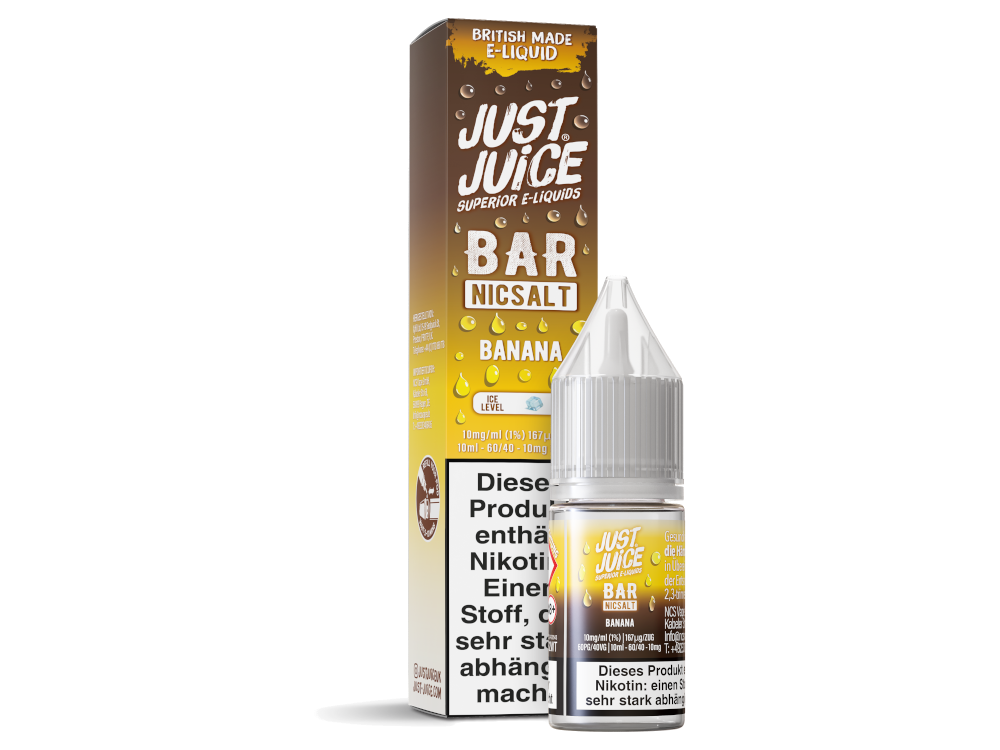 Just Juice Bar Banana Nikotinsalz Liquid bei liquidsandmore Dreieich
