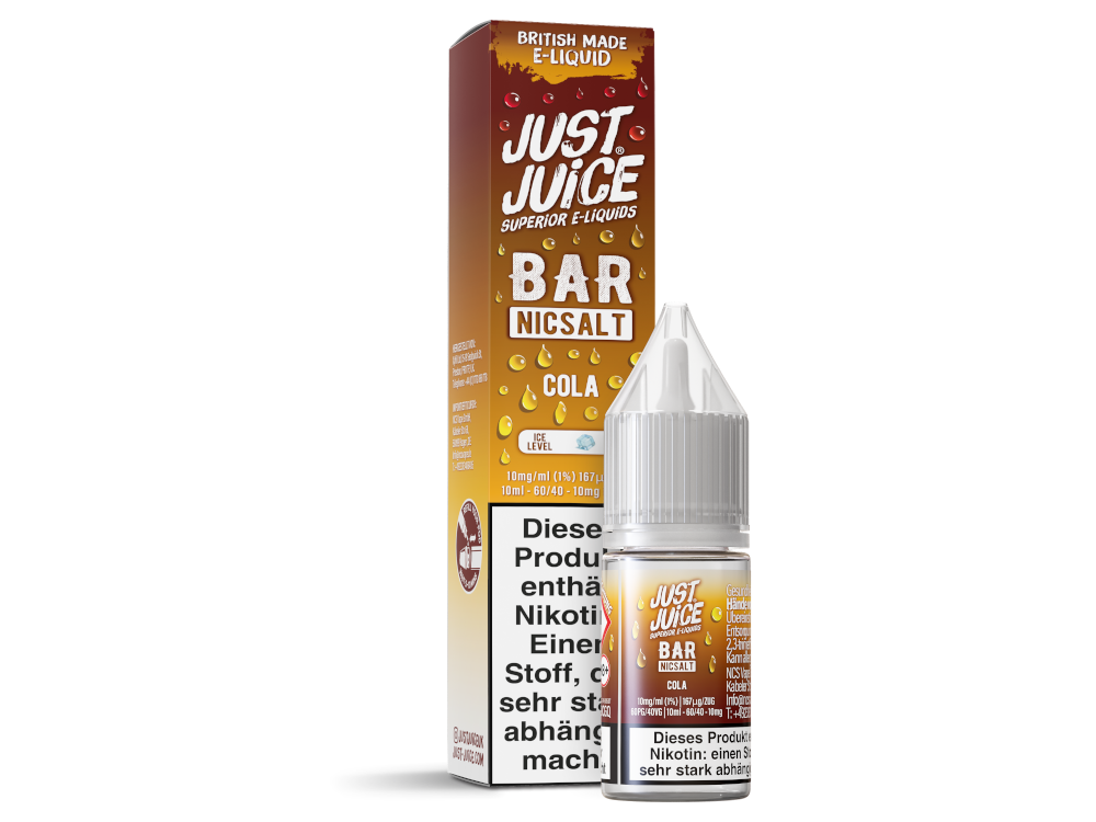 Just Juice Bar Cola Nikotinsalz Liquid bei liquidsandmore Dreieich
