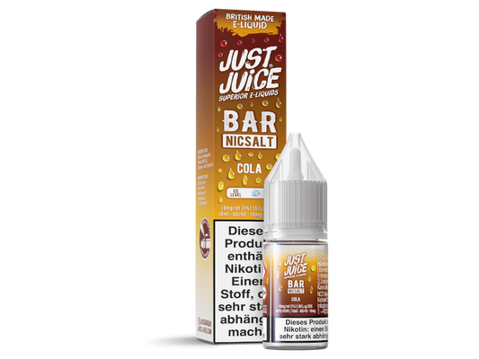 Just Juice Bar Cola Nikotinsalz Liquid bei liquidsandmore Dreieich