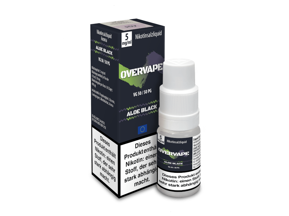 Overvape - Nikotinsalz Liquid - Aloe Black