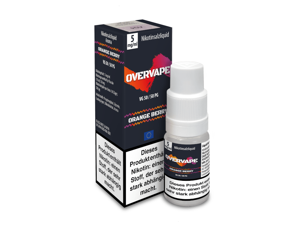 Overvape - Nikotinsalz Liquid - Orange Berry