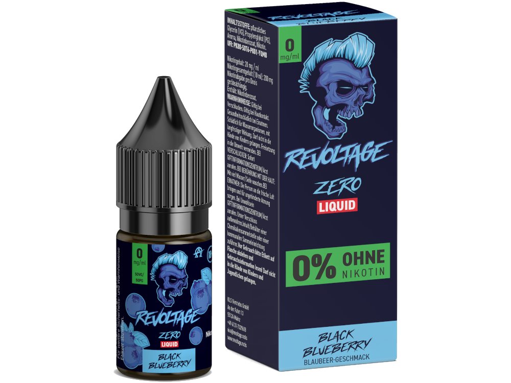 Revoltage - Hybrid Nikotinsalz Liquid - Black Blueberry - 0mg