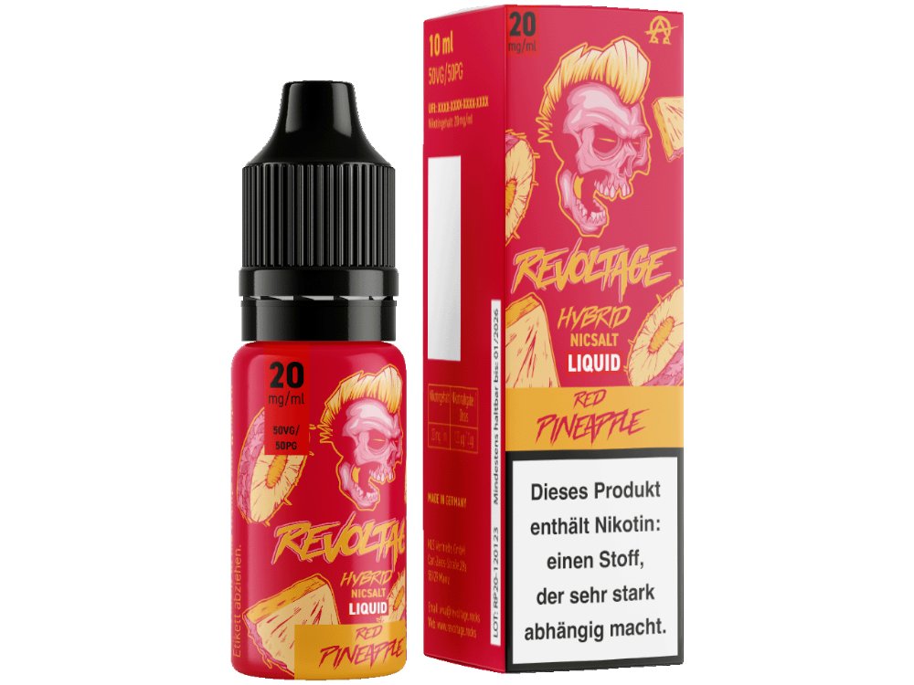 Revoltage - Hybrid Nikotinsalz Liquid - Red Pineapple - 10mg/ml - 20mg/ml
