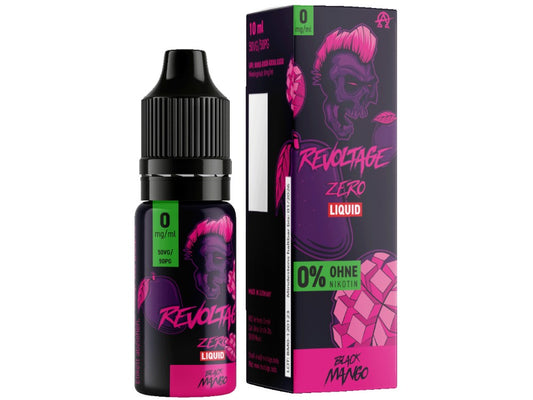 Revoltage Hybrid Nikotinsalz Liquid Black Mango - 10ml mit Nikotinstärken 0mg, 10mg, 20mg