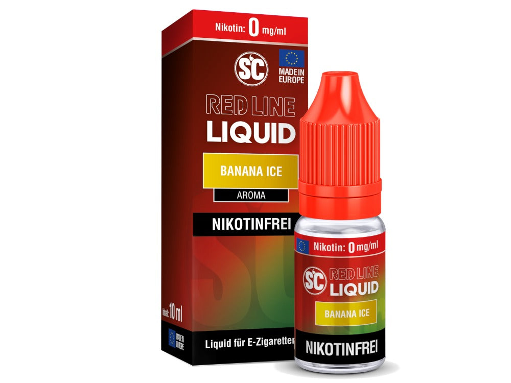 SC Red Line Banana Ice Nikotinsalz Liquid - Intensiver Bananengeschmack mit kühler Note