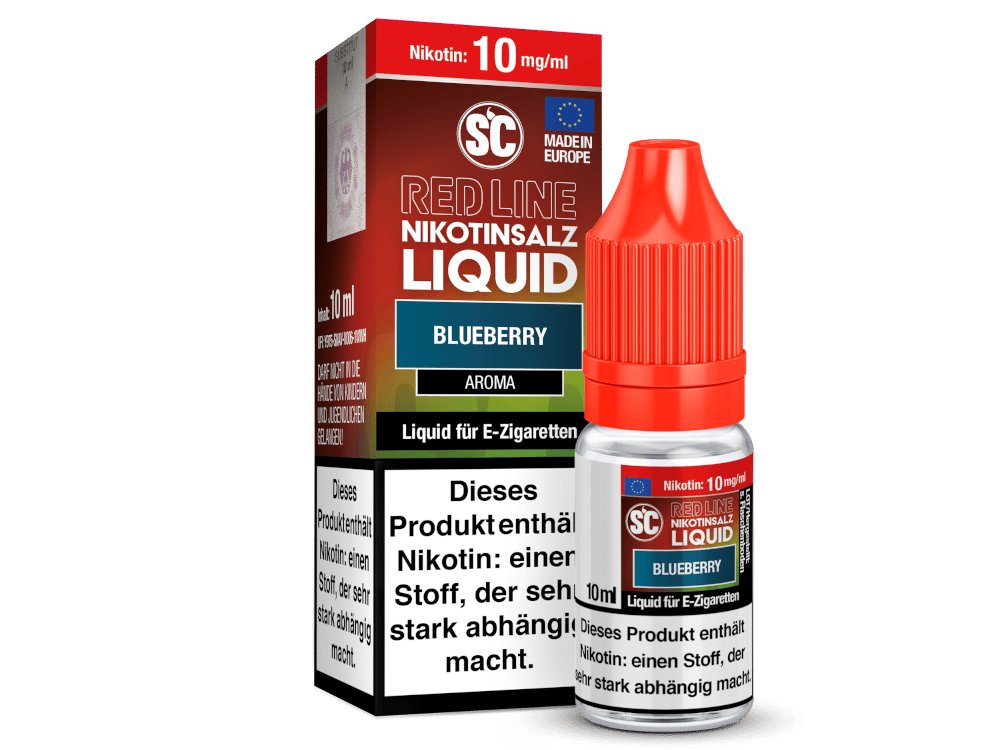 SC - Red Line - Blueberry - Nikotinsalz Liquid - Intensiver Blaubeer-Geschmack