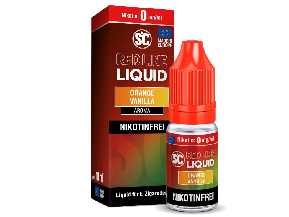 SC Red Line Orange Vanilla Nikotinsalz Liquid - Intensiver Geschmack - 0-20 mg/ml