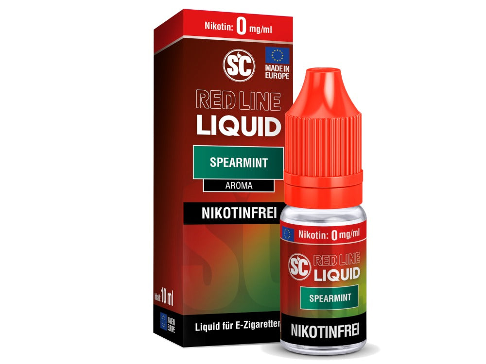 SC Red Line Spearmint Nikotinsalz Liquid - Intensiver Minz- und Mentholgeschmack