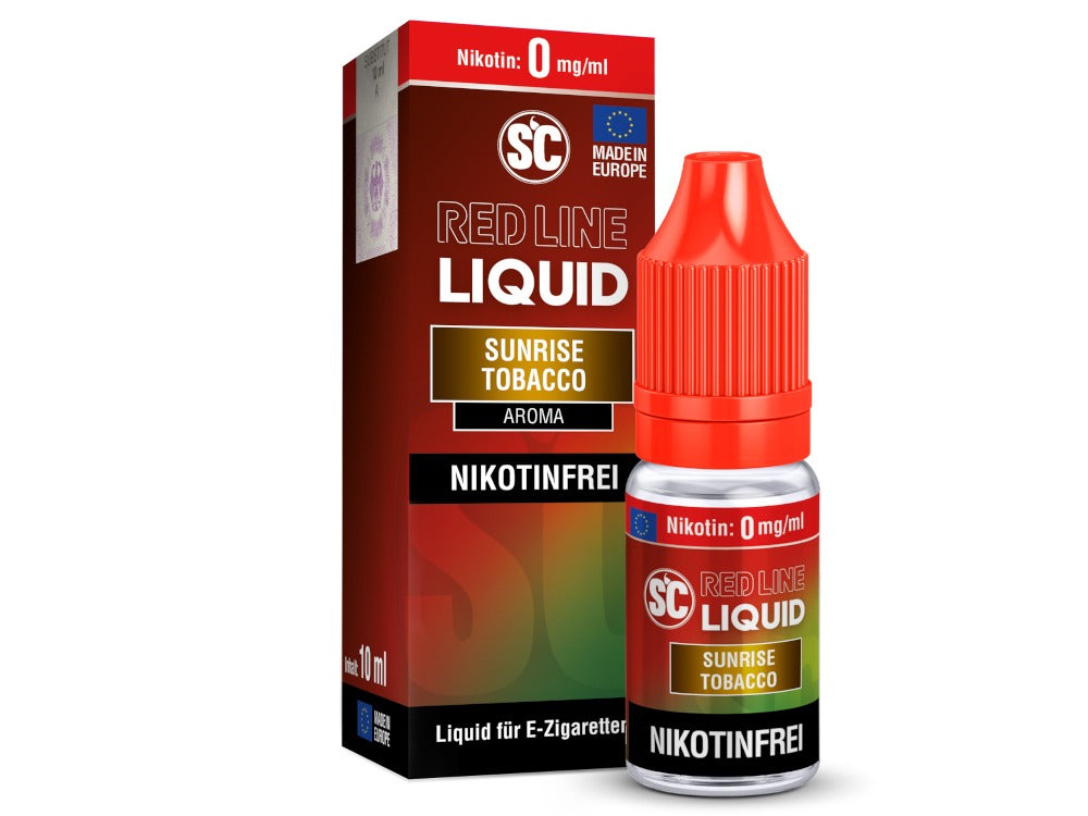 SC Red Line Sunrise Tobacco Nikotinsalz Liquid - intensiver Tabakgeschmack mit süßer Frische 0-20 Mg/ml