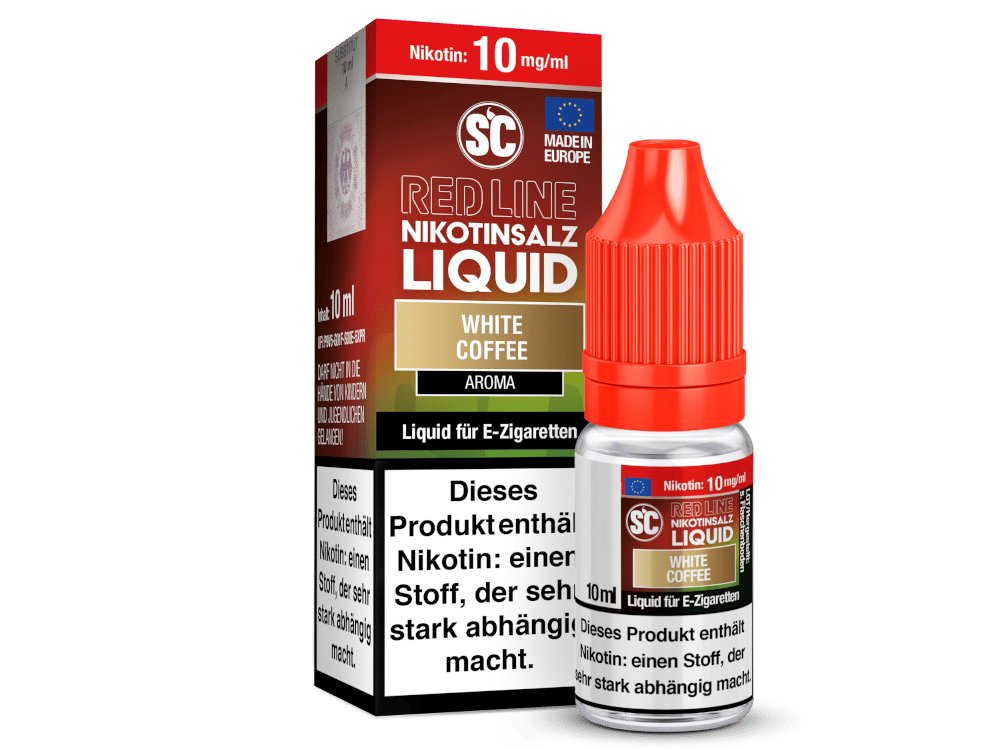 SC - Red Line - White Coffee - Nikotinsalz Liquid - Intensiver Kaffeegeschmack