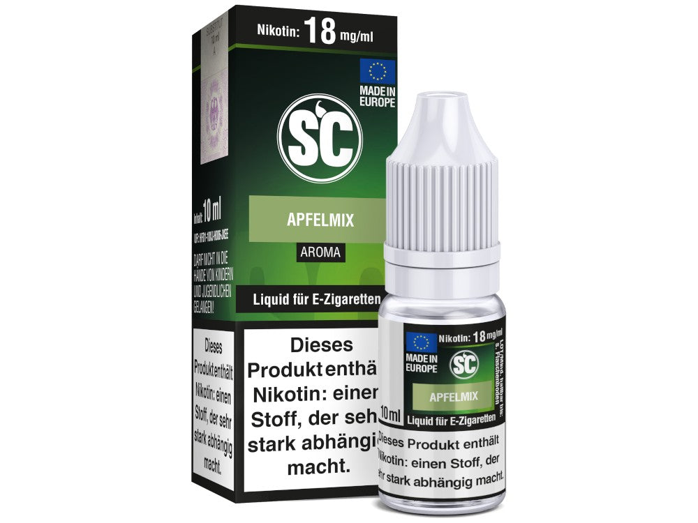 SC Liquid Apfelmix 10 ml – Fruchtige Apfelkomposition in 5 Nikotinstärken, auch nikotinfrei erhältlich