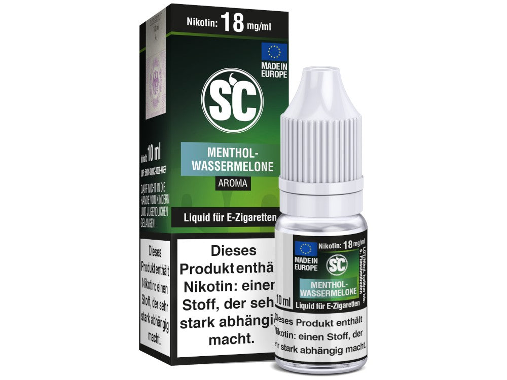 SC Liquid Menthol-Wassermelone 10 ml – Saftige Wassermelone mit erfrischendem Mentholgeschmack