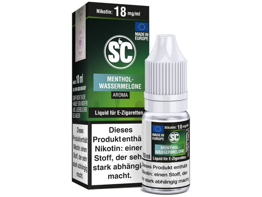 SC Liquid Menthol-Wassermelone 10 ml – Saftige Wassermelone mit erfrischendem Mentholgeschmack