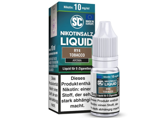 SC RY4 Tobacco Nikotinsalz E-Liquid 20 mg/ml - 10ml Flasche mit vollmundigem Tabakaroma