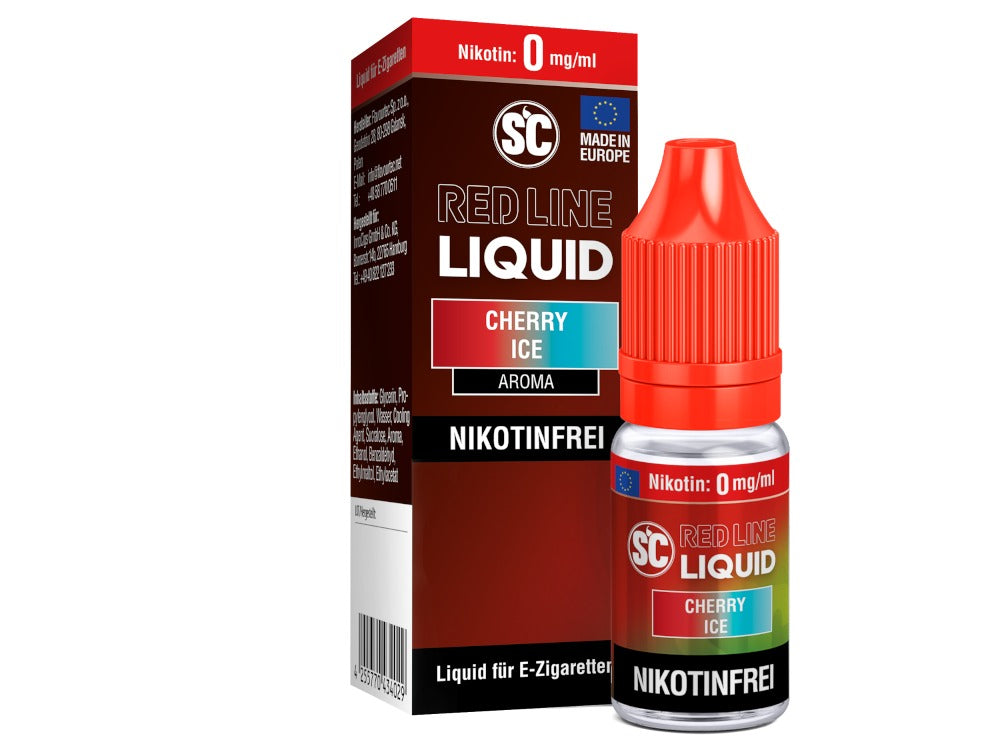SC Red Line Cherry Ice Nikotinsalz Liquid - Intensiver Kirschgeschmack mit frischer Note