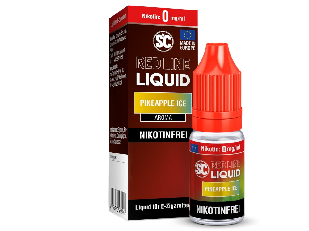 SC Red Line Pineapple Ice Nikotinsalz Liquid – Tropische Ananas mit erfrischendem Ice-Kick