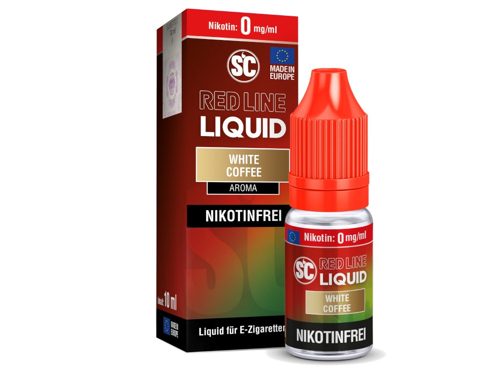 SC - Red Line - White Coffee - Nikotinsalz Liquid - Intensiver Kaffeegeschmack