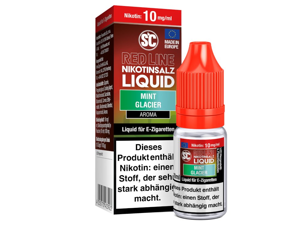 SC Red Line Mint Glacier Nikotinsalz Liquid – Intensiver Minzgeschmack