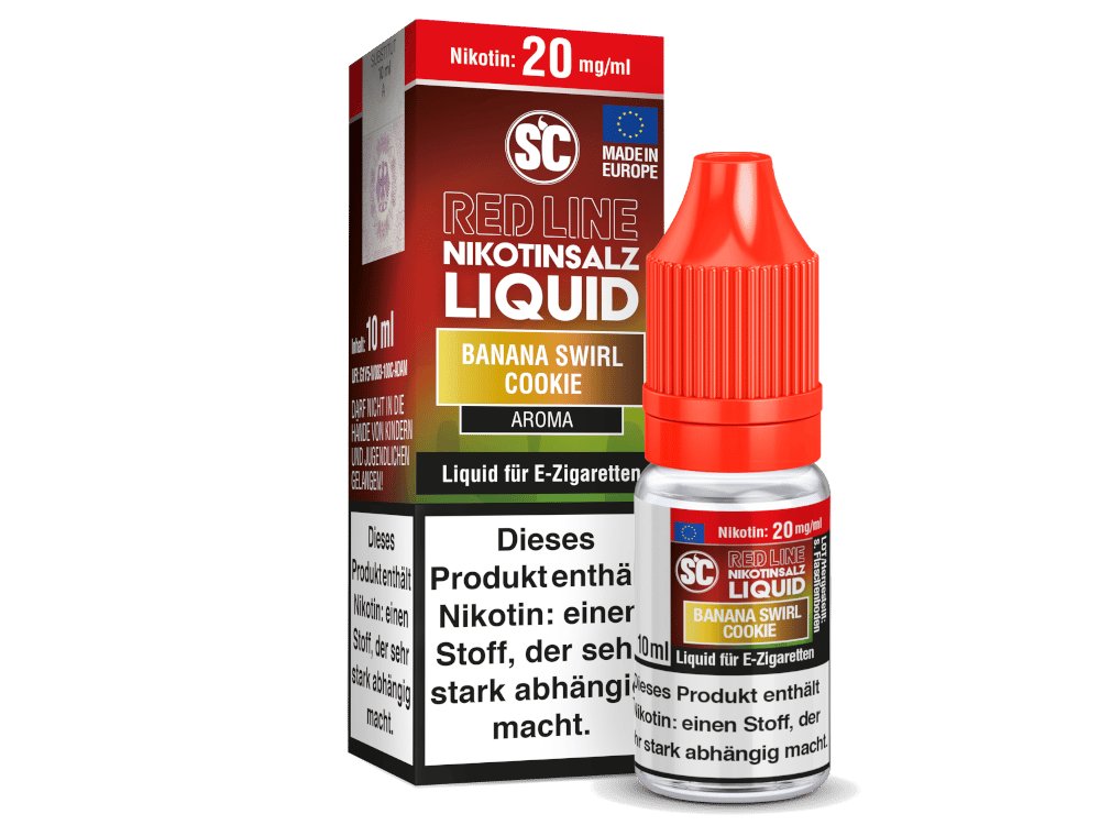 SC Red Line Banana Swirl Cookie Nikotinsalz Liquid - Bananenstrudel