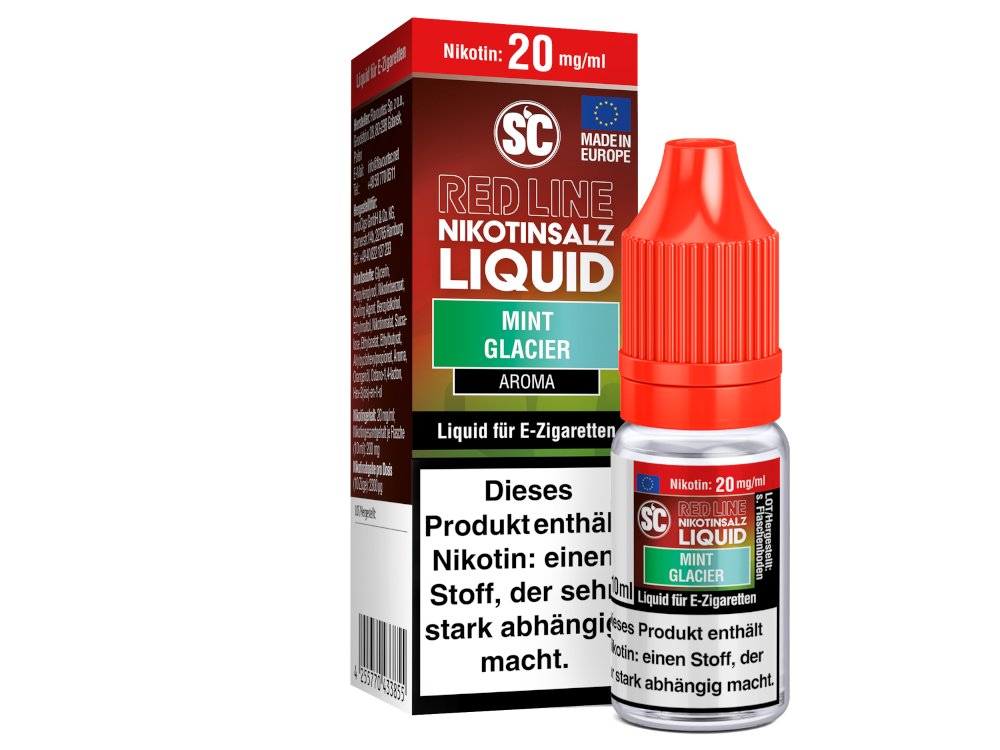SC Red Line Mint Glacier Nikotinsalz Liquid – Intensiver Minzgeschmack