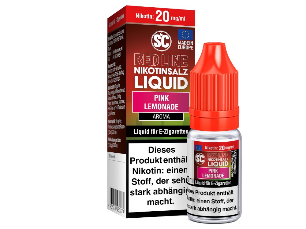 SC Red Line Pink Lemonade Nikotinsalz Liquid - Intensiver Beeren Limonadengeschmack