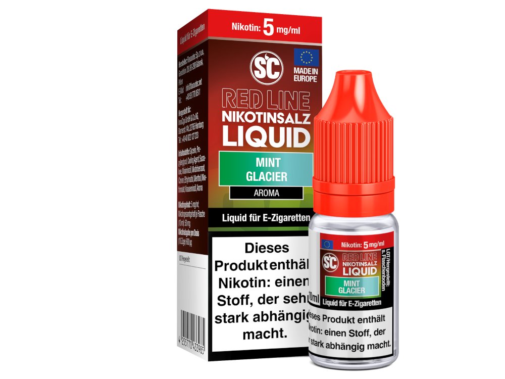 SC Red Line Mint Glacier Nikotinsalz Liquid – Intensiver Minzgeschmack