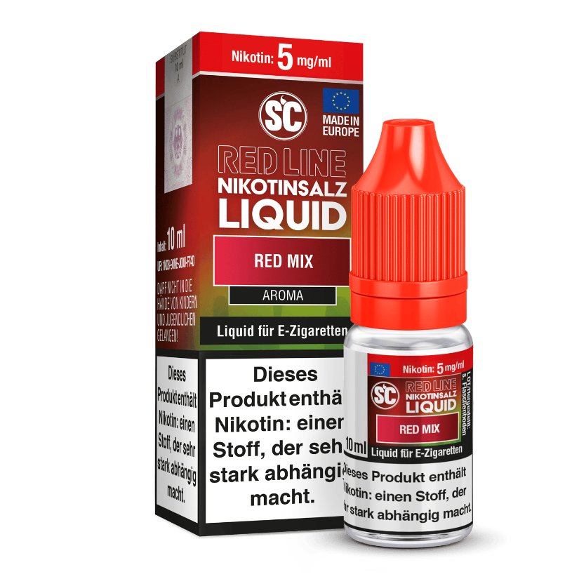 SC Red Line Red Mix - Nikotinsalz Liquid Mit Himbeer-Brombeer-Erdbeer-Mix