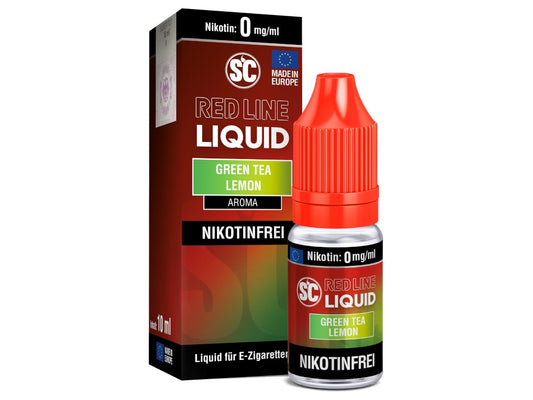 SC Red Line Nikotin Liquid - Green Tea Lemon