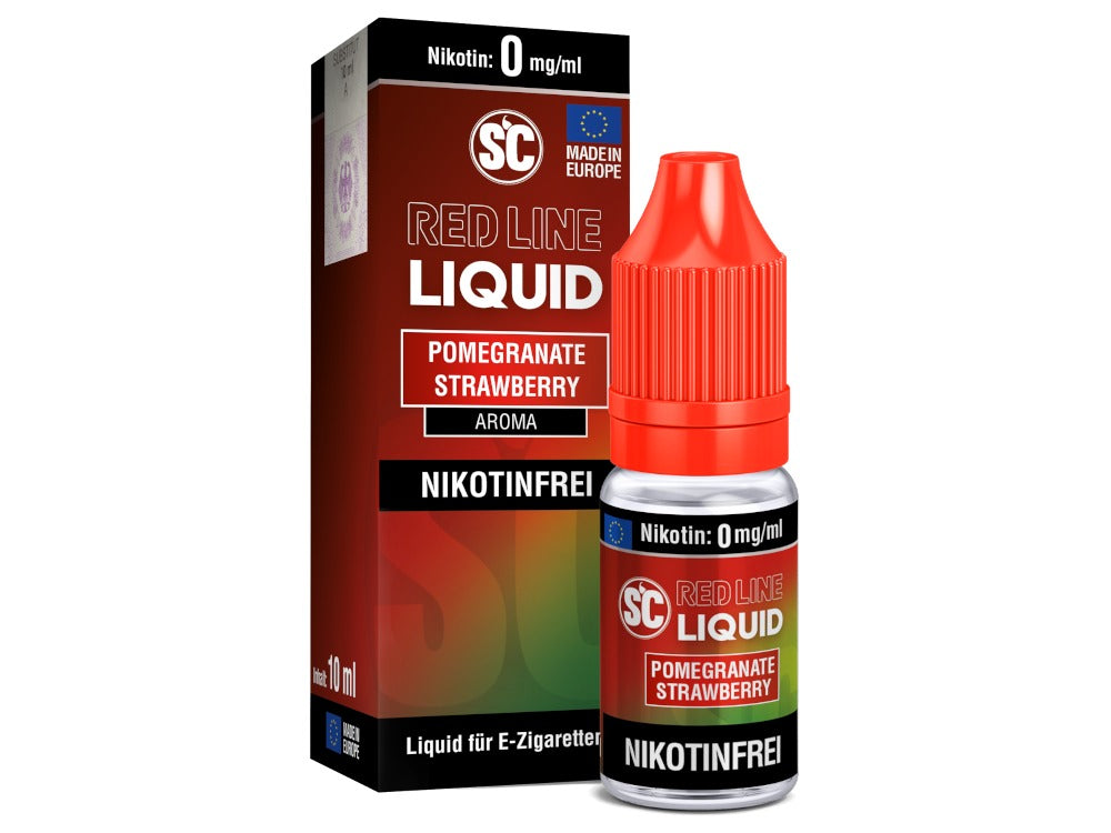 SC Red Line Nikotin Liquid - Pomegranate Strawberry
