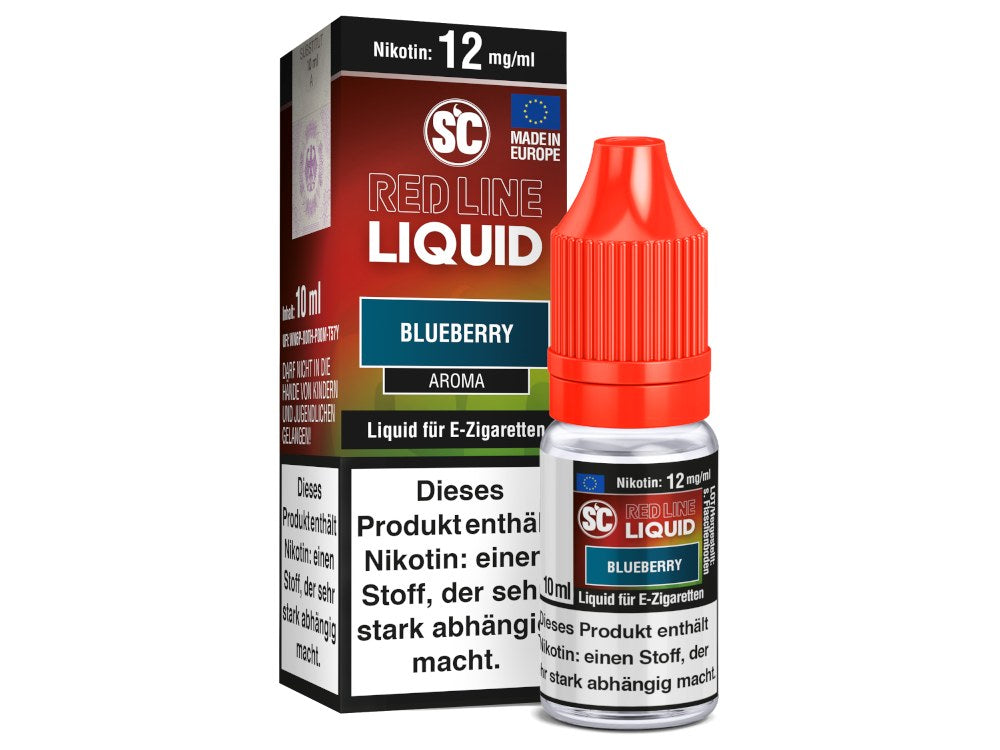 SC Red Line Nikotin Liquid - Blueberry