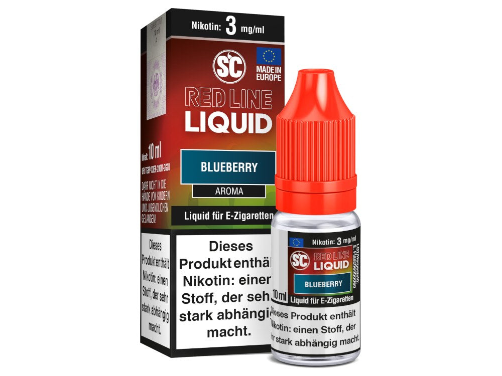 SC Red Line Nikotin Liquid - Blueberry