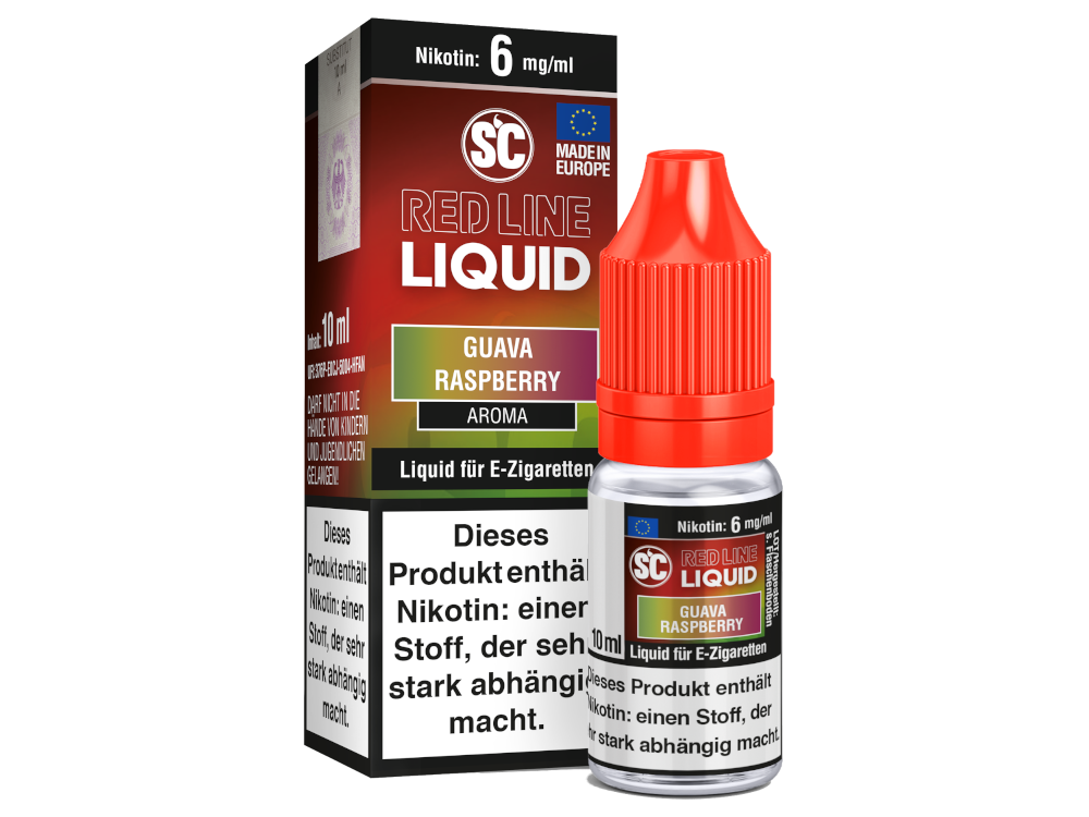 SC Red Line Nikotin Liquid - Guava Raspberry