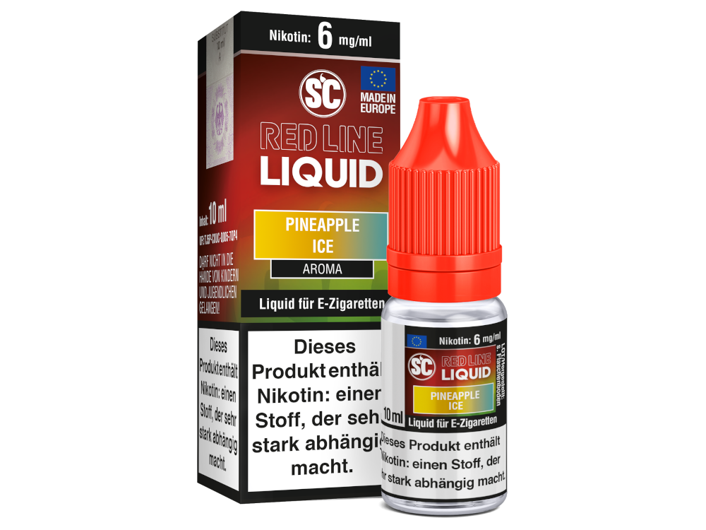 SC Red Line Nikotin Liquid - Pineapple Ice