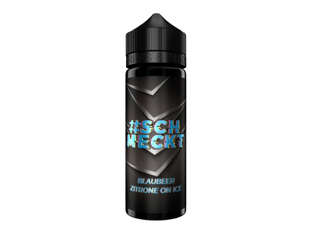 Detailansicht des #Schmeckt Aroma Blaubeer Zitrone on Ice 10ml, zeigt Verpackung und Produktmerkmale, ideal für Aromaliebhaber.
