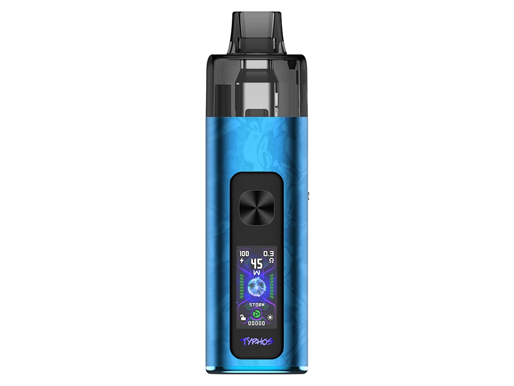 Uwell Typhos E-Zigaretten Set zeigt die USB-C Ladeoption mit 5V/2A Strom