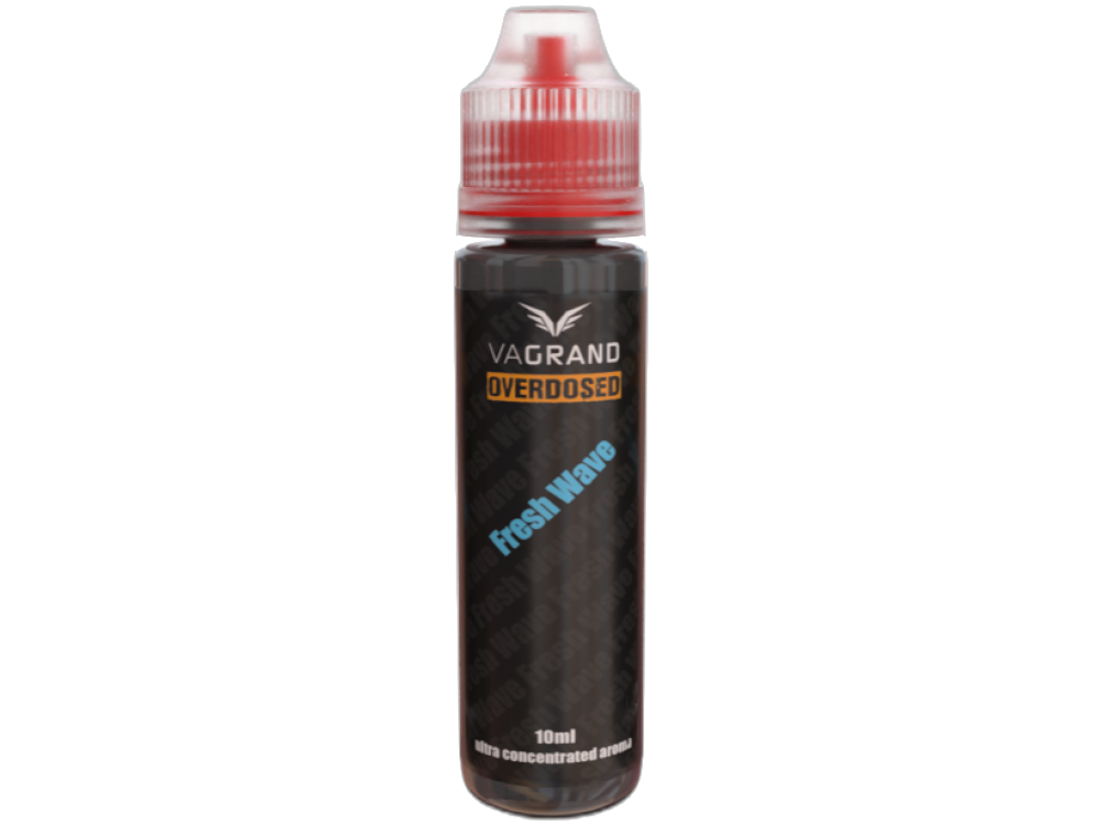 Detaillierte Produktbeschreibung von Vagrand Overdosed Aroma Fresh Wave 10 ml, Informationen zu Inhaltsstoffen und Sicherheitshinweisen.