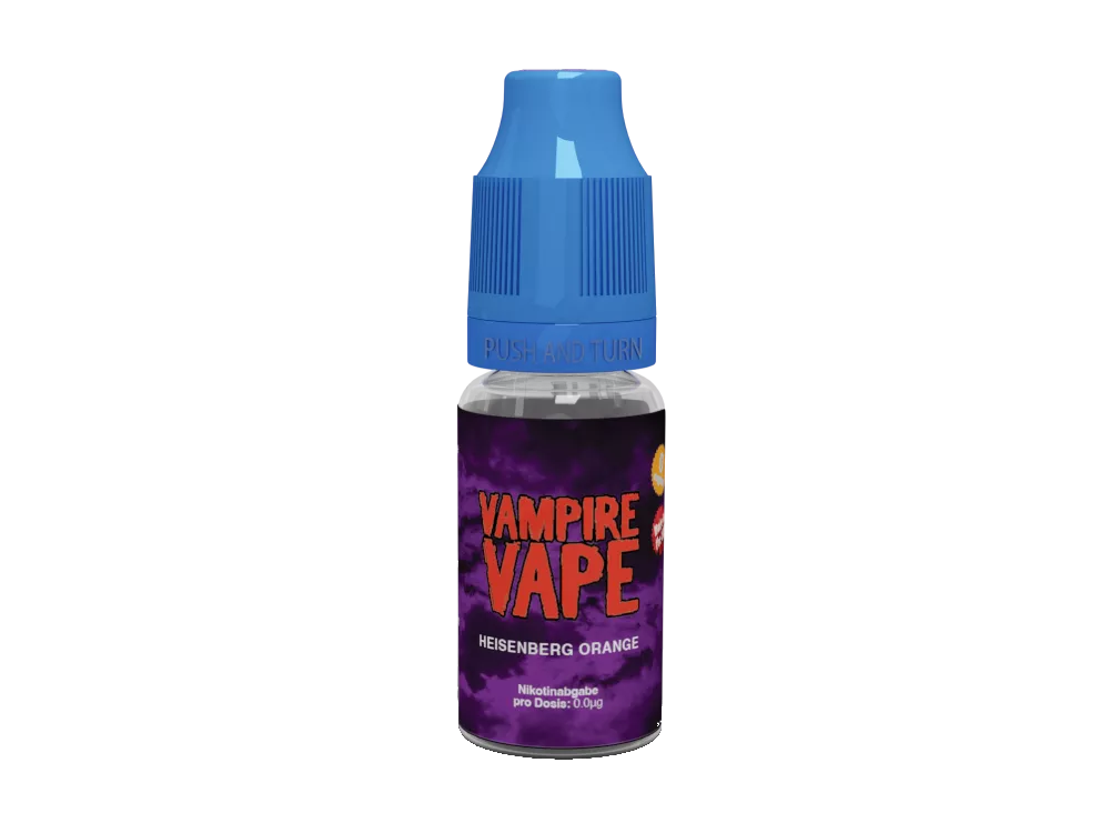 Vampire Vape Heisenberg Orange - Lifestyle Bild eines Dampfers, der das beliebte Orange Menthol Liquid genießt.