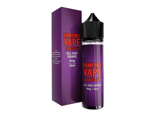 Vampire Vape Longfills All Day Grape - 10 ml Aroma - intensiver Traubengenuss in 60 ml Flasche