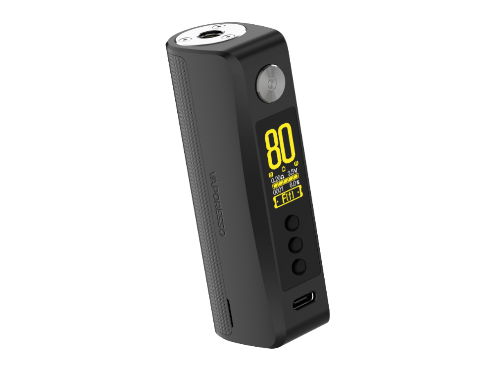Vaporesso GEN 80 S 80 Watt Akkuträger im Detail, Fokus auf den Puls, Power und VW Dampfmodi.