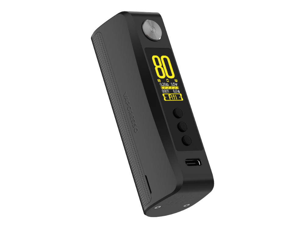 Vaporesso GEN 80 S 80 Watt Akkuträger, Ansicht der Unterseite mit dem 510er Gewinde.