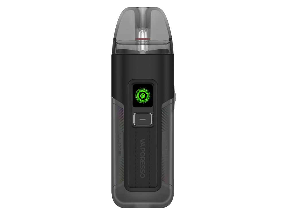 Vaporesso Luxe X2 E-Zigarette Set 2000 mAh in der Box, zeigt die Vollständigkeit des Produkts und Zubehörs.