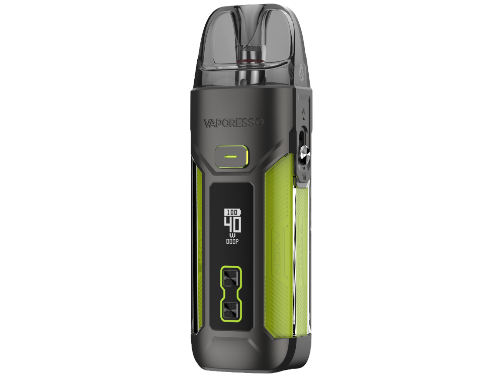 Vaporesso LUXE X Pro E-Zigarette Set mit USB-C Anschluss für schnelles Aufladen, ideal für unterwegs.